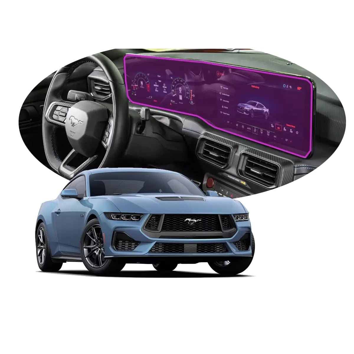 2025 Ford Mustang PPF Screen Protector - RideTek
