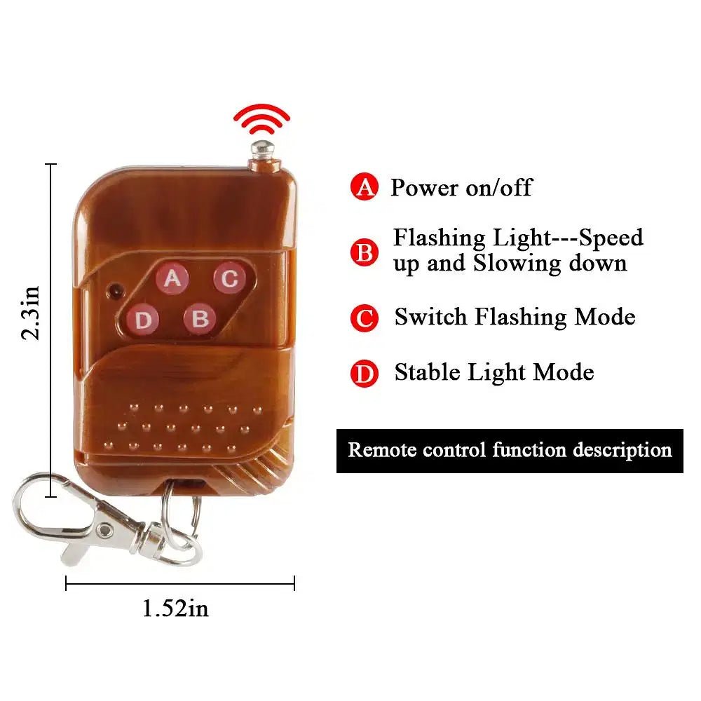 Red & Blue Emergency Police Lights - RideTek