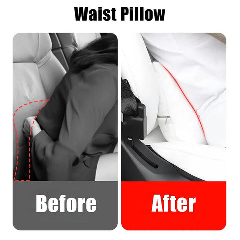 Color: WHITE - 1 Pc For Tesla Model 3 Y Headrest Soft Comfortable Cushion Universal For Head Lumbar Relief Support Car Neck Waist Pillows - RideTek
