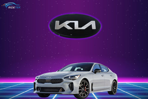 Front and Rear New Kia Badge - For EV6, Sorento, Niro, Stinger, Carnival, K5, K9, and Soul - RideTek